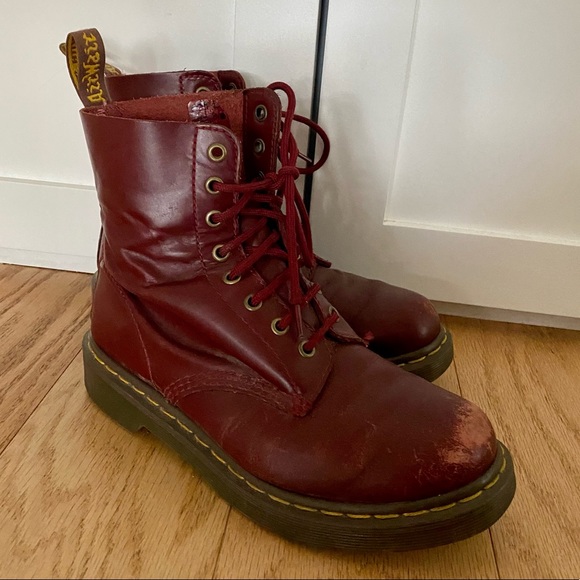 Dr. Martens Shoes - Burgundy Leather Dr Martens